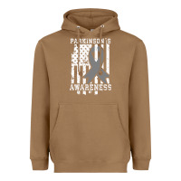 Toasted Coconut Parkinson's Disease Awareness T  Gift for PD Patients Heavyweight Hoodie - trangStudio