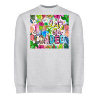 Heather Grey Lets Get Loaded Heavyweight Sweatshirt - CowhideDigitalArt
