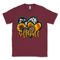 Burgundy softball hearts Classic Tee - Jasminsmagicworld