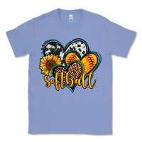Colony Blue softball hearts Classic Tee - Jasminsmagicworld