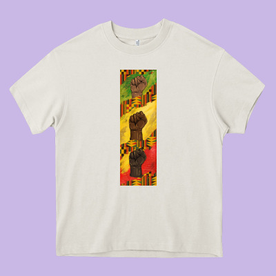 Juneteenth Pen Wrap Heavy Core Tee Designed By Barkaloodesign