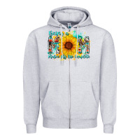 Heather Grey being a mom makes my life complete Zipper Hoodie - RacoonDesign
