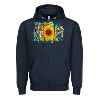 Navy being a mom makes my life complete Zipper Hoodie - RacoonDesign