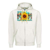 Oatmeal Heather being a mom makes my life complete Zipper Hoodie - RacoonDesign