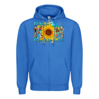 True Royal being a mom makes my life complete Zipper Hoodie - RacoonDesign