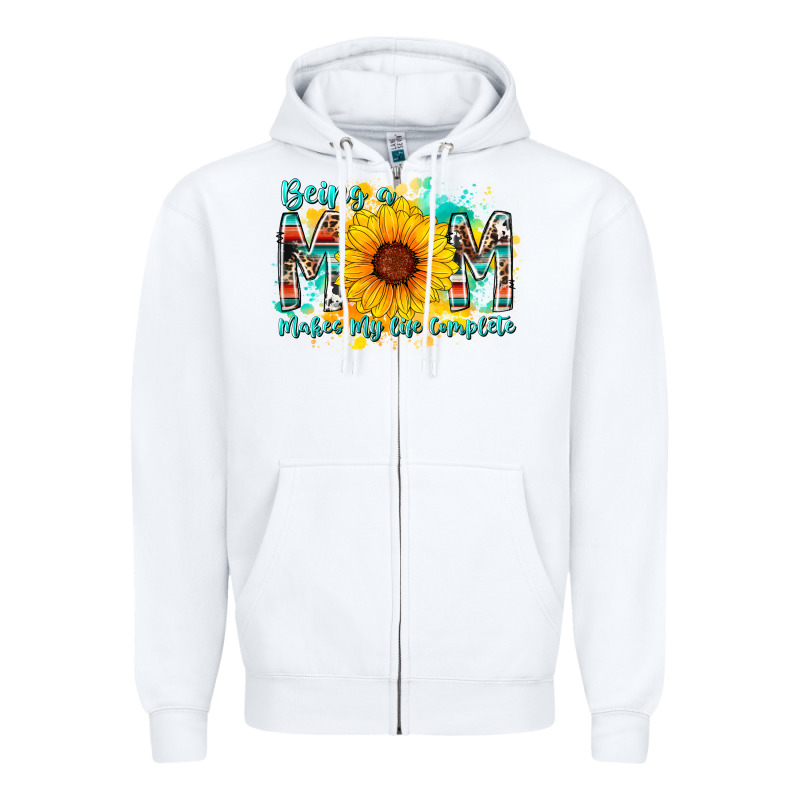 Being A Mom Makes My Life Complete Zipper Hoodie by RacoonDesign | Teevron