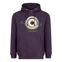 Plum Carl Side Smile Heavyweight Hoodie - trangStudio