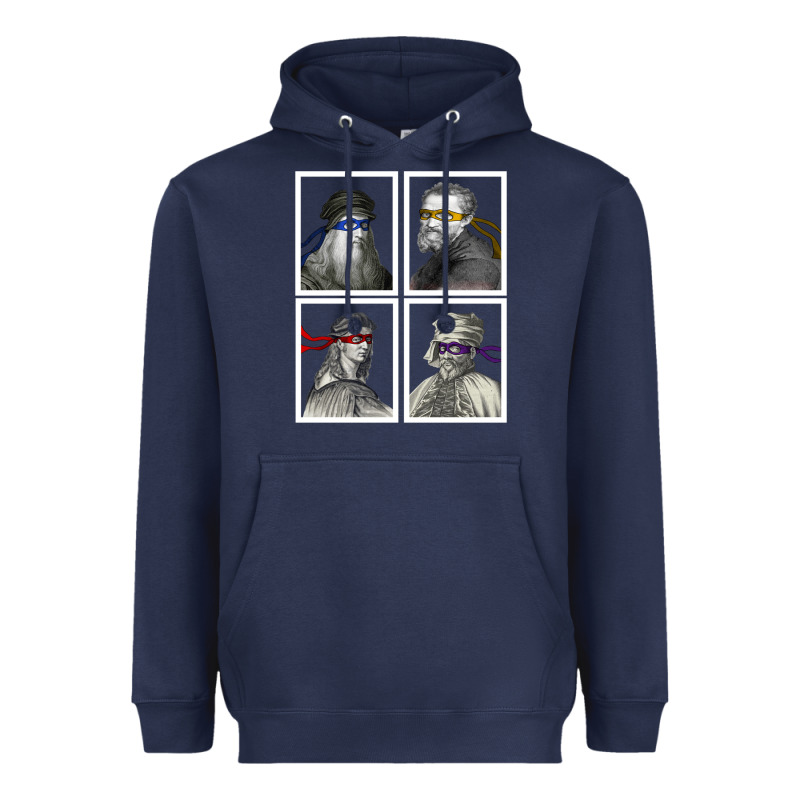 Ninja Artists Leonardo Donatello Raphael Michelangelo Parody Renaissan Heavyweight Hoodie by trangStudio | Teevron