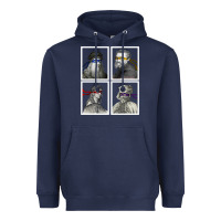 Navy Ninja Artists Leonardo Donatello Raphael Michelangelo Parody Renaissan Heavyweight Hoodie - trangStudio