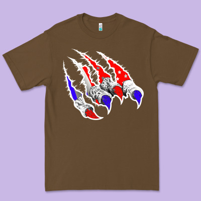 American Flag Claw Premium Tee Designed By Bettercallsaul