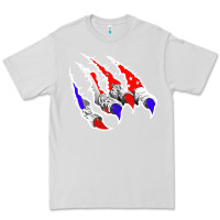 Dove Grey American Flag Claw Premium Tee - Bettercallsaul