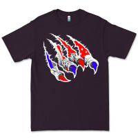 Plum American Flag Claw Premium Tee - Bettercallsaul