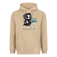 Mushroom killin' it shirt funny grim reaper halloween sarcasm Heavyweight Hoodie - trangStudio