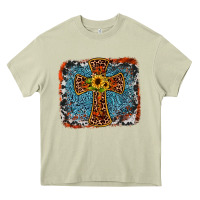 Mossy western cross Heavy Core Tee - JahusDesignShop