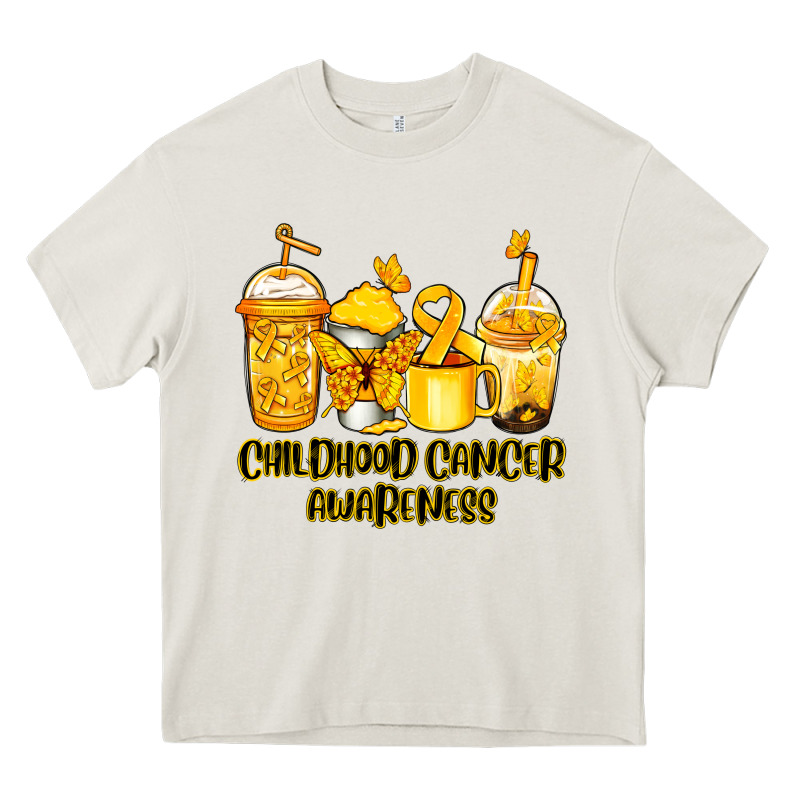 Childhood Cancer Awareness Coffee Heavy Core Tee by Jasminsmagicworld | Teevron