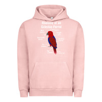 Pigment Salmon Anatomy of a female Eclectus Parrot Urban Hoodie - trangStudio