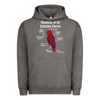 Pigment Tornado Anatomy of a female Eclectus Parrot Urban Hoodie - trangStudio