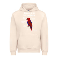 Sandshell Anatomy of a female Eclectus Parrot Urban Hoodie - trangStudio
