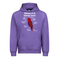 Tulip Anatomy of a female Eclectus Parrot Urban Hoodie - trangStudio