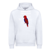 White Anatomy of a female Eclectus Parrot Urban Hoodie - trangStudio