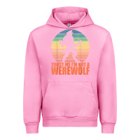 Fuchsia Pink trust me i'm not a werewolf men boys halloween costume Urban Hoodie - trangStudio