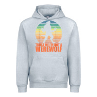 Heather Grey trust me i'm not a werewolf men boys halloween costume Urban Hoodie - trangStudio