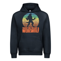 Navy trust me i'm not a werewolf men boys halloween costume Urban Hoodie - trangStudio