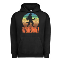 Pigment Black trust me i'm not a werewolf men boys halloween costume Urban Hoodie - trangStudio