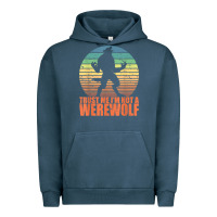 Pigment Midnight Navy trust me i'm not a werewolf men boys halloween costume Urban Hoodie - trangStudio
