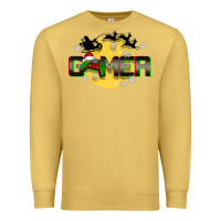 Antique Gold Christmas gamer Premium Sweatshirt - BarkalooDesign