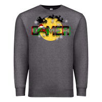 Charcoal Heather Christmas gamer Premium Sweatshirt - BarkalooDesign