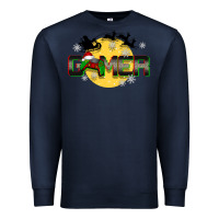 Navy Christmas gamer Premium Sweatshirt - BarkalooDesign