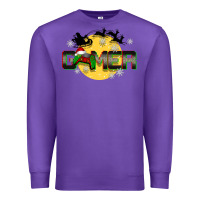Purple Christmas gamer Premium Sweatshirt - BarkalooDesign