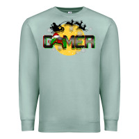 Seafoam Christmas gamer Premium Sweatshirt - BarkalooDesign
