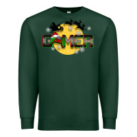 Sports Green Christmas gamer Premium Sweatshirt - BarkalooDesign