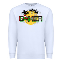 White Christmas gamer Premium Sweatshirt - BarkalooDesign