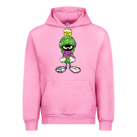 Fuchsia Pink Marvin The Martian Glitch Urban Hoodie - trangStudio