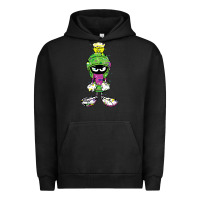 Pigment Black Marvin The Martian Glitch Urban Hoodie - trangStudio
