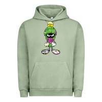 Pigment Oil Green Marvin The Martian Glitch Urban Hoodie - trangStudio