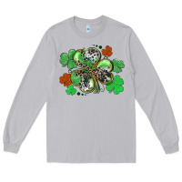 Moon Dust St. Patrick's Day shamrock leopard and cowhide Long Sleeve Tee - CowGirlArtShop