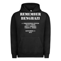 Pigment Black Remember Benghazi Patriotic For US Veteran Gift Urban Hoodie - trangStudio