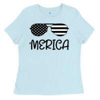 Baby Blue Merica Ladies Tee - Bettercallsaul