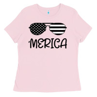Bubblegum Pink Merica Ladies Tee - Bettercallsaul