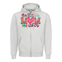 Dove Grey best mom ever Zipper Hoodie - RacoonDesign
