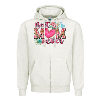 Oatmeal Heather best mom ever Zipper Hoodie - RacoonDesign