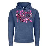 Vintage Denim Crush Cancer with high heels Cancer Awareness Vintage Hoodie - HowdyJamesFarm
