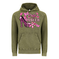 Vintage Olive Crush Cancer with high heels Cancer Awareness Vintage Hoodie - HowdyJamesFarm
