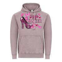 Crush Cancer With High Heels Cancer Awareness Vintage Hoodie | Teevron