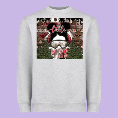 Little Miss Heavyweight Sweatshirt Designed By Cowhidedigitalart