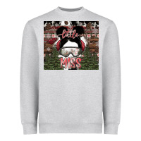 Heather Grey Little Miss Heavyweight Sweatshirt - CowhideDigitalArt